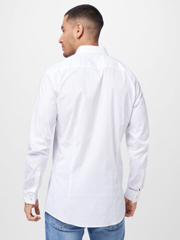 HUGO Red Slim fit Button Up Shirt 'Ejinar' in White