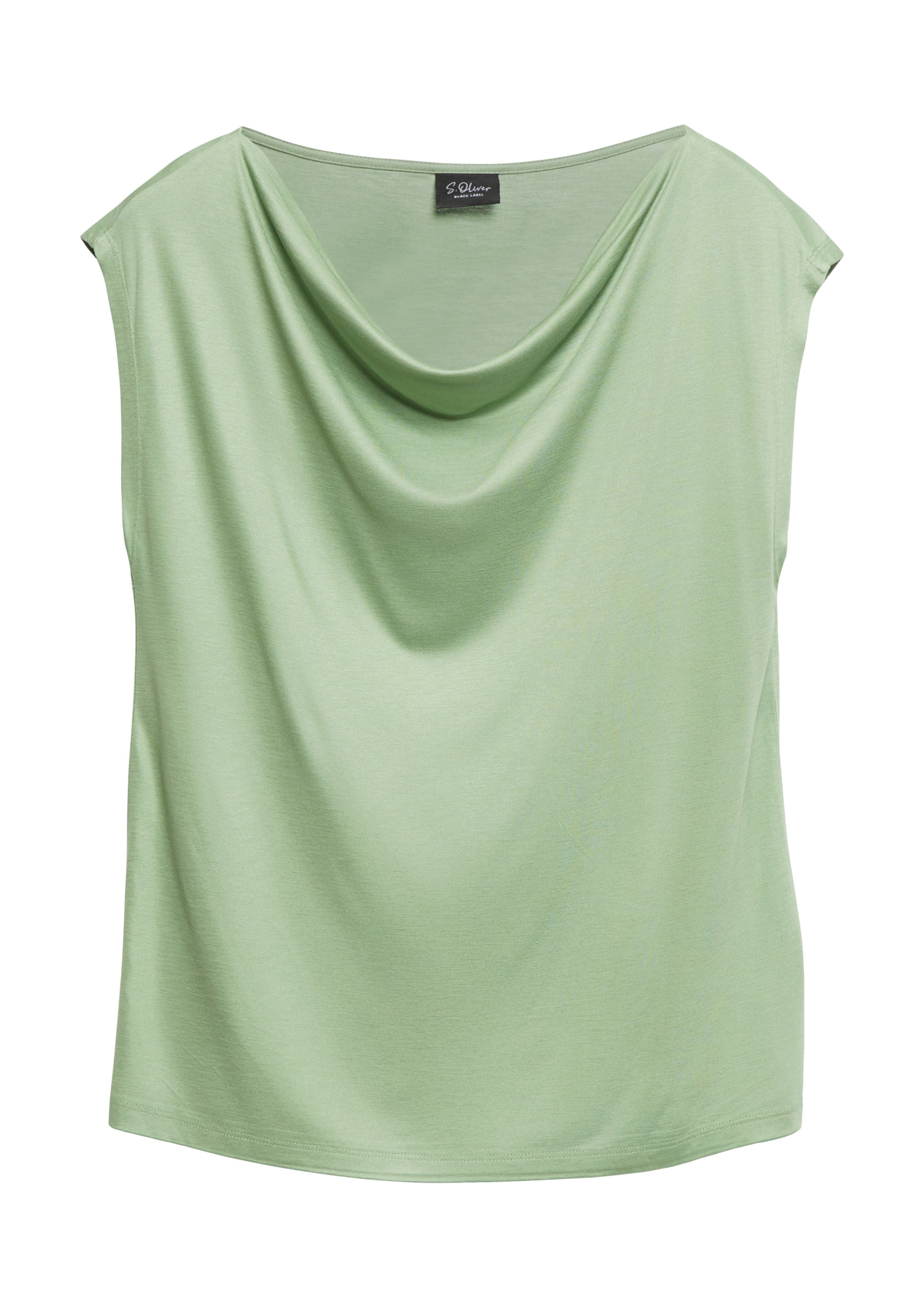 s.Oliver BLACK LABEL Shirt in Green: front