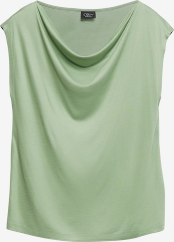 s.Oliver BLACK LABEL Shirt in Green: front