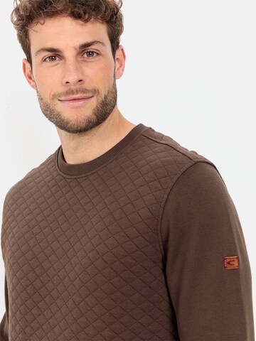 CAMEL ACTIVE Sweatshirt mit Diamant Steppung in Braun