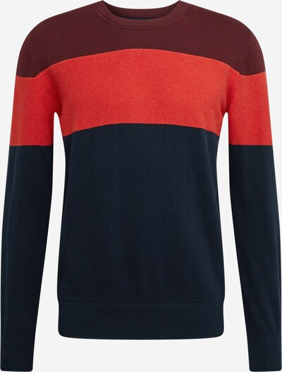 GAP Trui 'MAINSTAY' in de kleur Navy / Bordeaux / Oranjerood, Productweergave