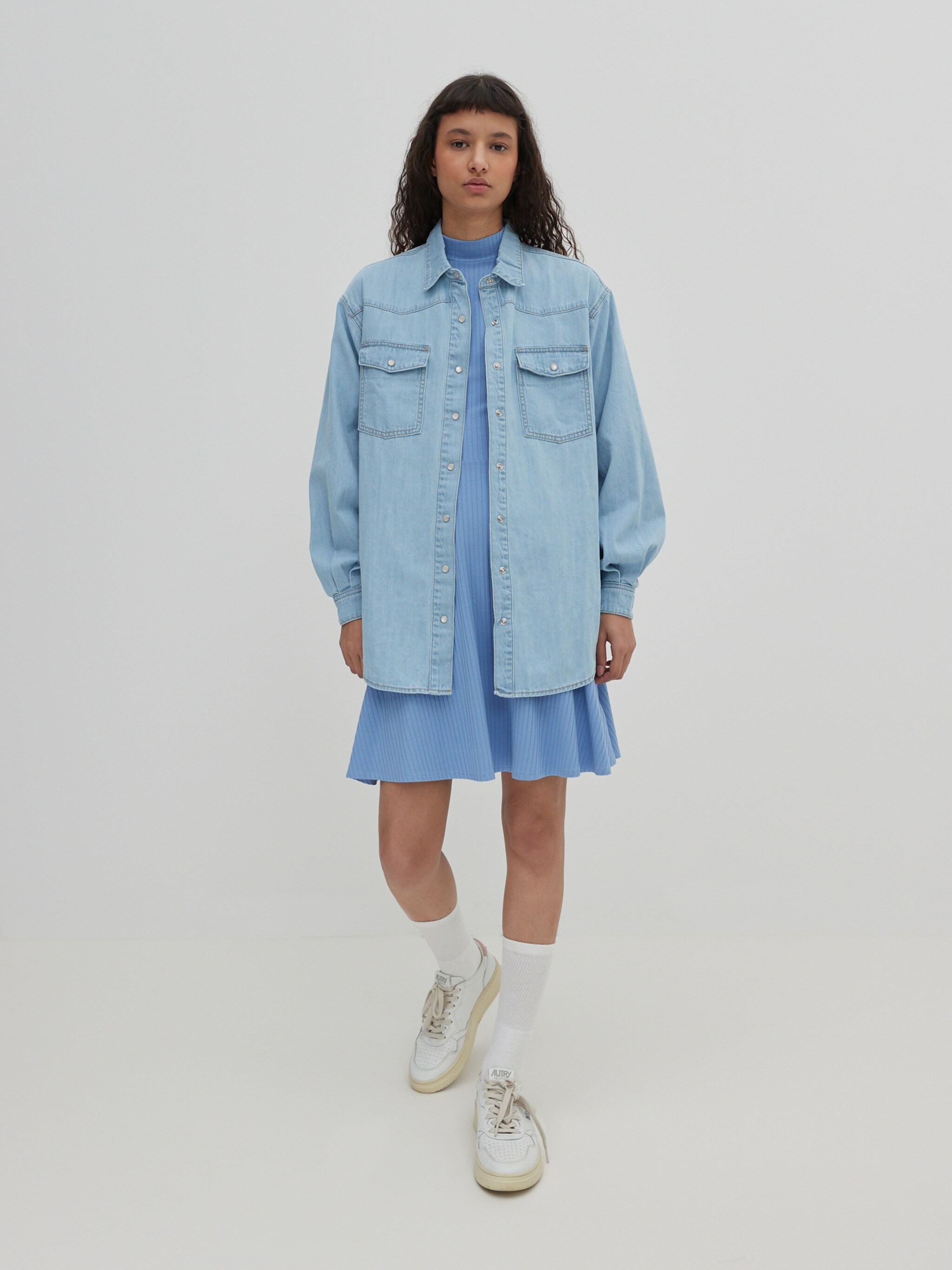 EDITED Produkte Hemd 'Dani' blau