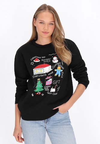 Sweat-shirt 'Pop' MYMO en noir : devant