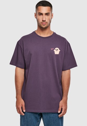 T-Shirt 'Halloween - Boo Ghost' Merchcode en violet : devant