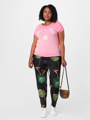 Key Largo T-shirt 'FREE' i rosa