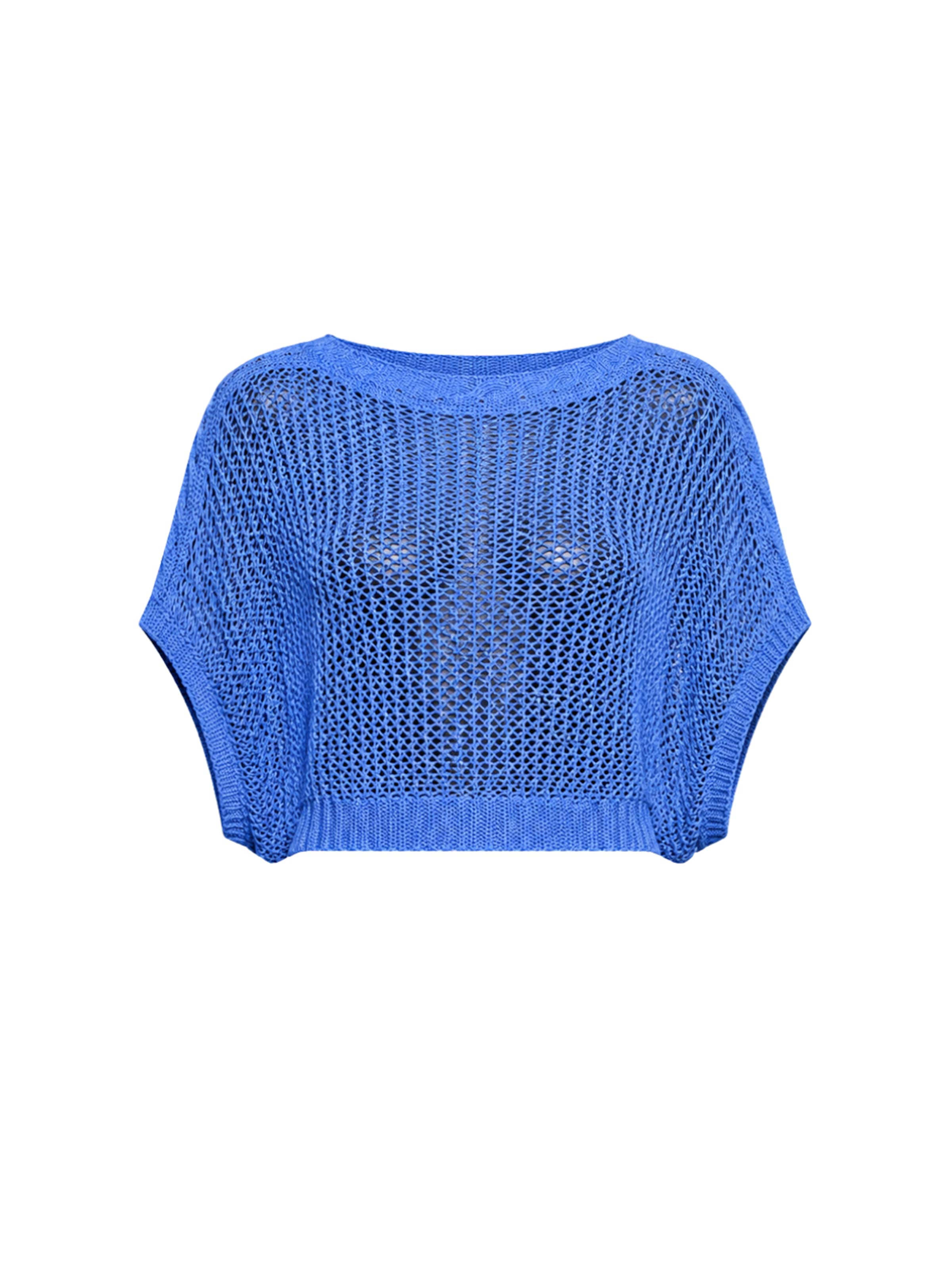 Süel knitwear Knitted top 'Birthday' in Blue: front