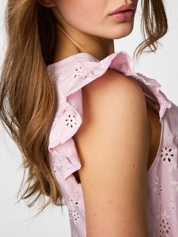 PIECES Bluse 'PCBanna' i pink