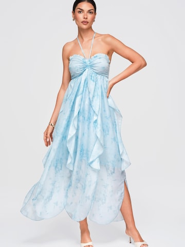 Ombre Kleid‌‌‌‌‌‌ in Blau