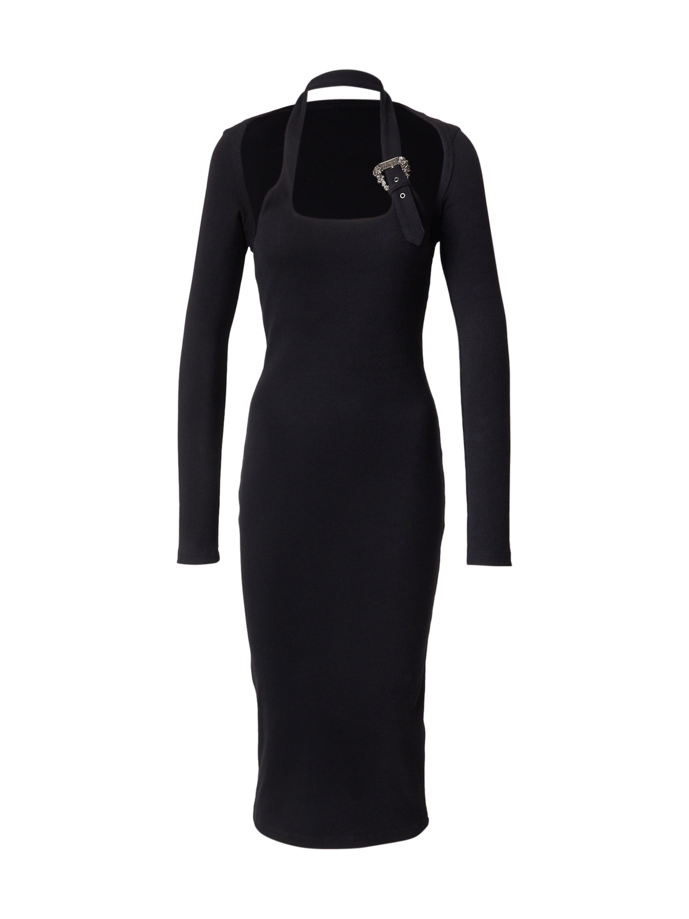 Versace Jeans Couture Рокля в черно: отпред