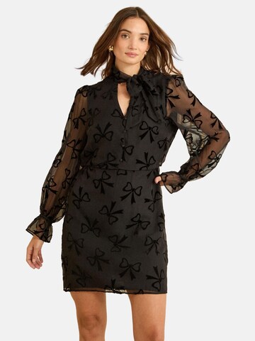 Robe love & roses en noir : devant