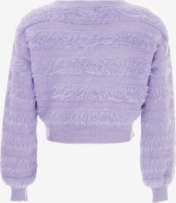 Cardigan swirly en violet