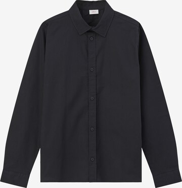 s.Oliver Slim fit Button Up Shirt in Black: front