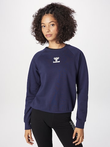 Sweat de sport Hummel en bleu : devant