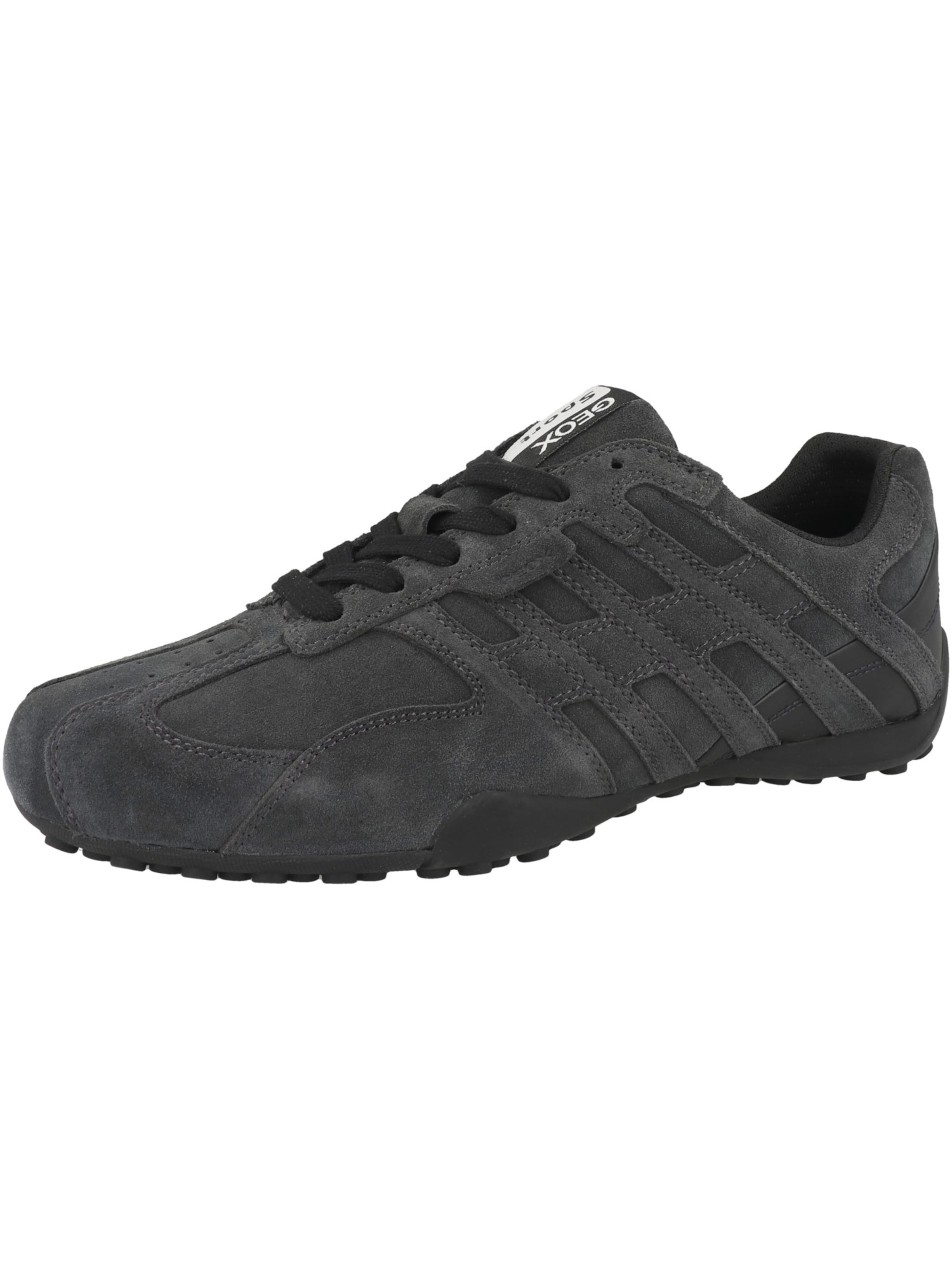 GEOX - Sapatilhas baixas 'Snake' em cinzento: frente