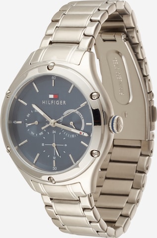 TOMMY HILFIGER Analog klocka i silver: framsida