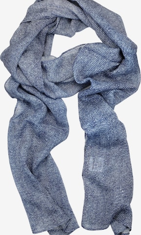 COLLEZIONE ALESSANDRO Scarf 'Jeans' in Blue: front