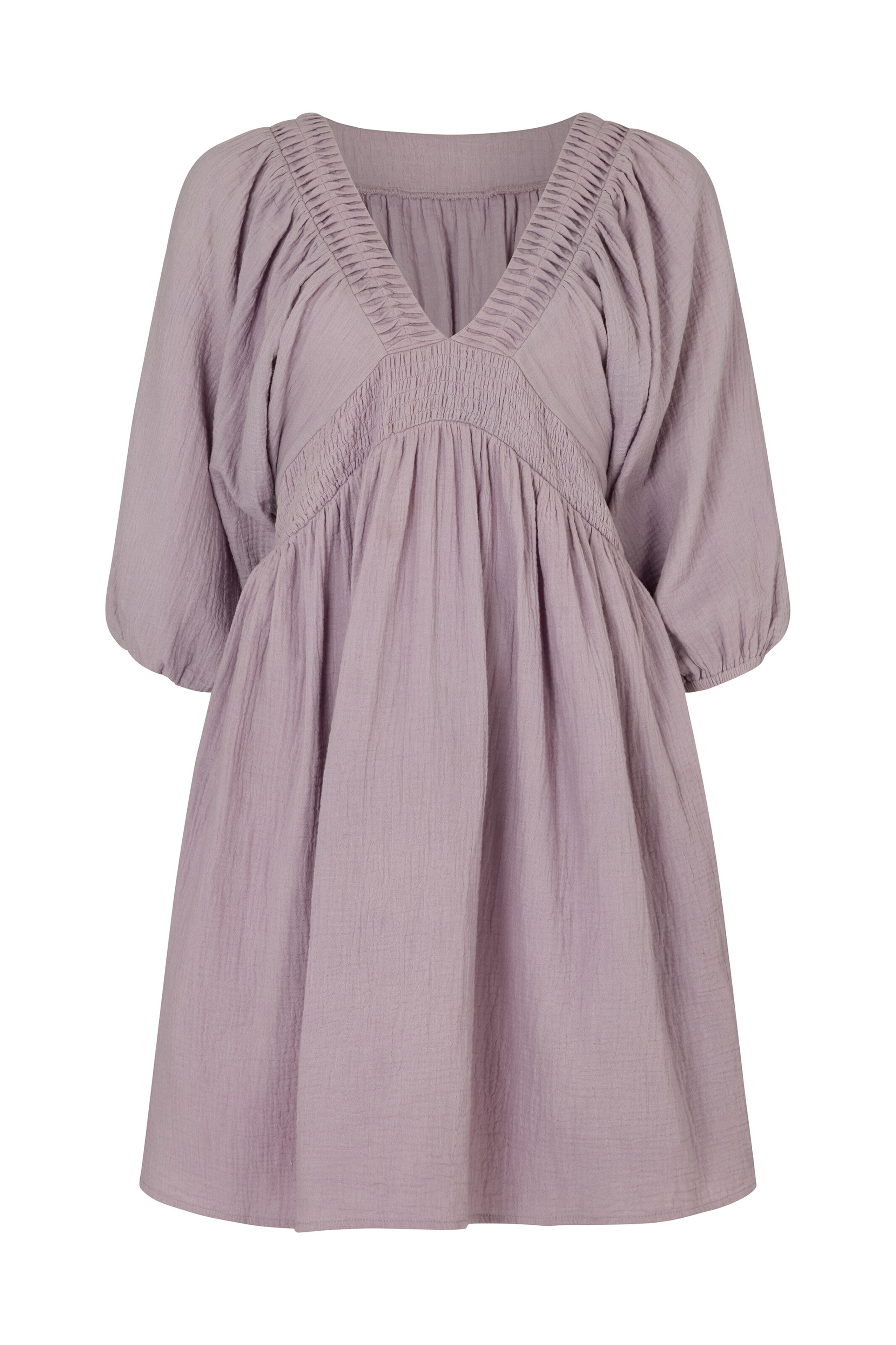 RAFFYA Dress 'Soipoi Ruched' in Purple: front