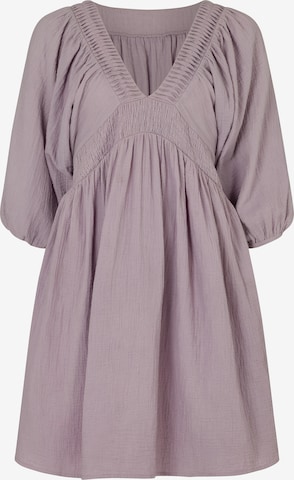 RAFFYA Dress 'Soipoi Ruched' in Purple: front