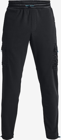 UNDER ARMOUR Regular Workout Pants 'ColdGear' in Black: front