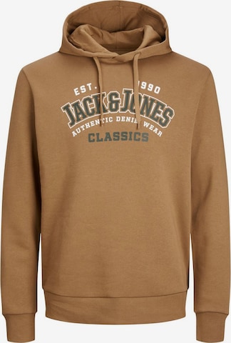 Jack & Jones Plus Sweatshirt in Bruin: voorkant