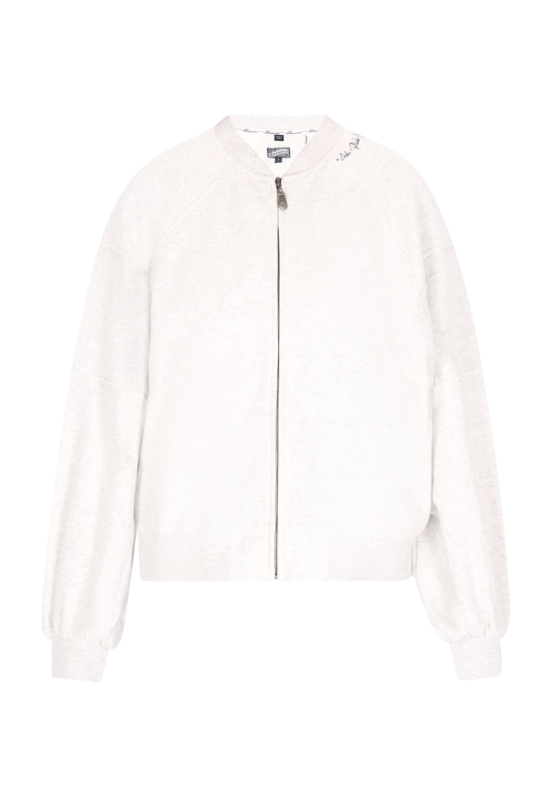 DreiMaster Vintage Sweat jacket in White: front
