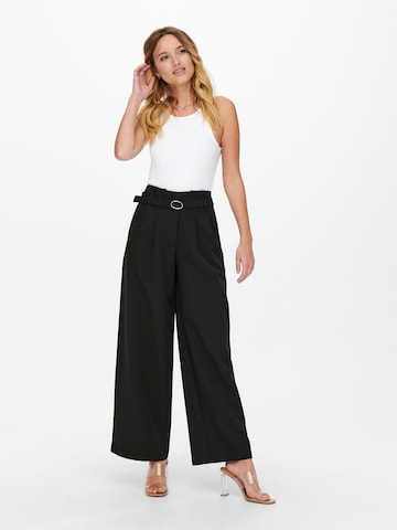 ONLY Wide leg Pleat-Front Pants 'Payton-Maia' in Black