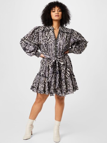 River Island Plus Shirt Dress in Black: front