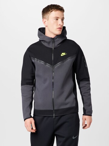Nike Sportswear Bluza rozpinana 'Tech Fleece' w kolorze szary: przód
