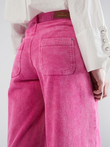 Summum - Perna larga Calças em rosa