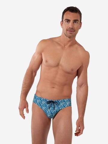 HOM Badehose ' Swim Mini Briefs Camaiore ' in Blau: Vorderseite