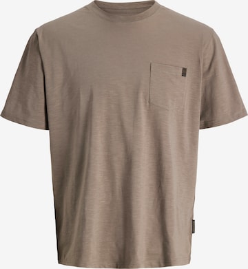 JACK & JONES T-Shirt 'JJEdover' in Braun: Vorderseite