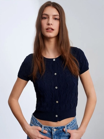 Cardigan 'Strickjacken' Dilvin en bleu