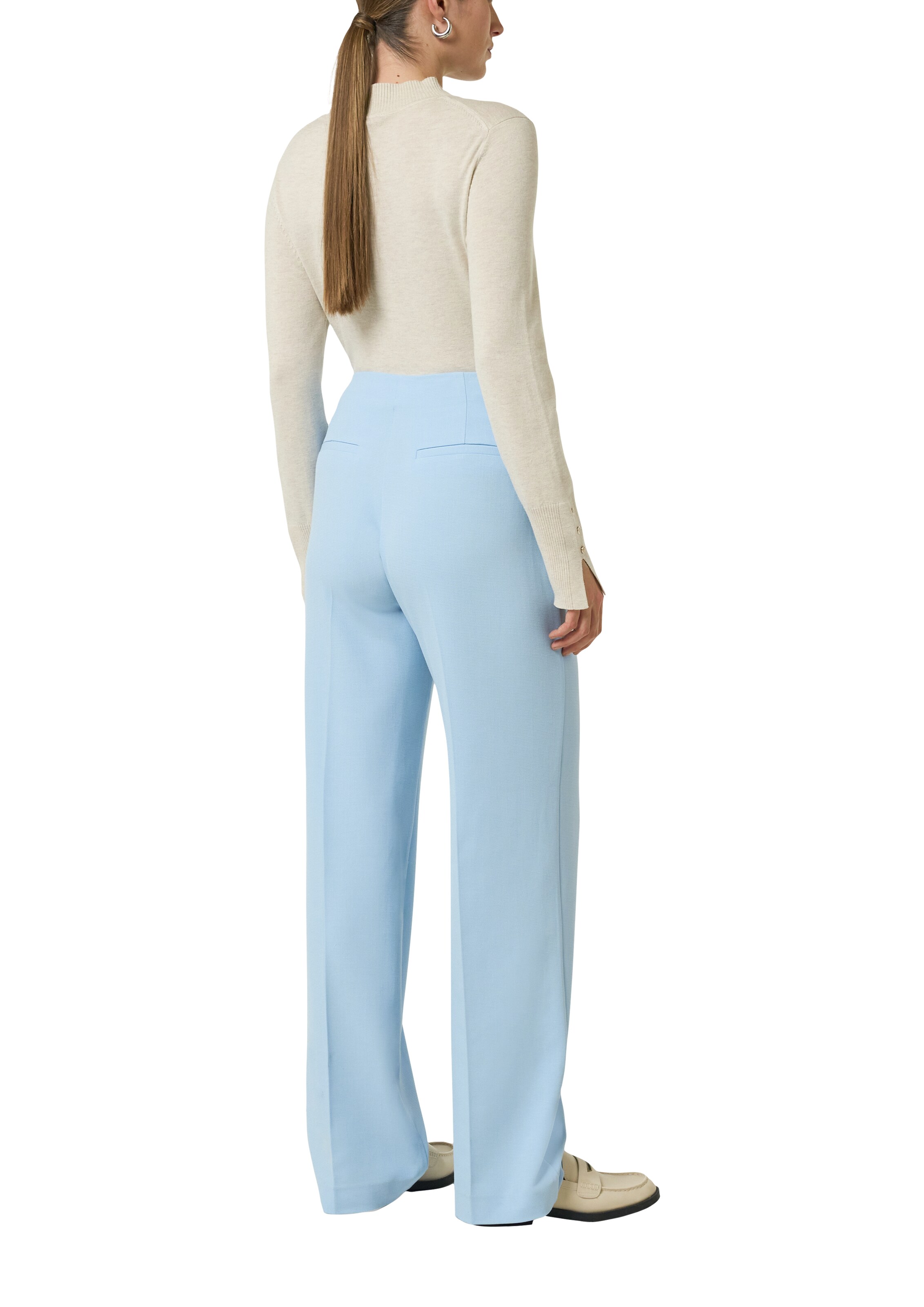COMMA Loose fit Pleated Pants in Blue