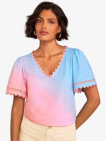 love & roses Shirt in Pink: front