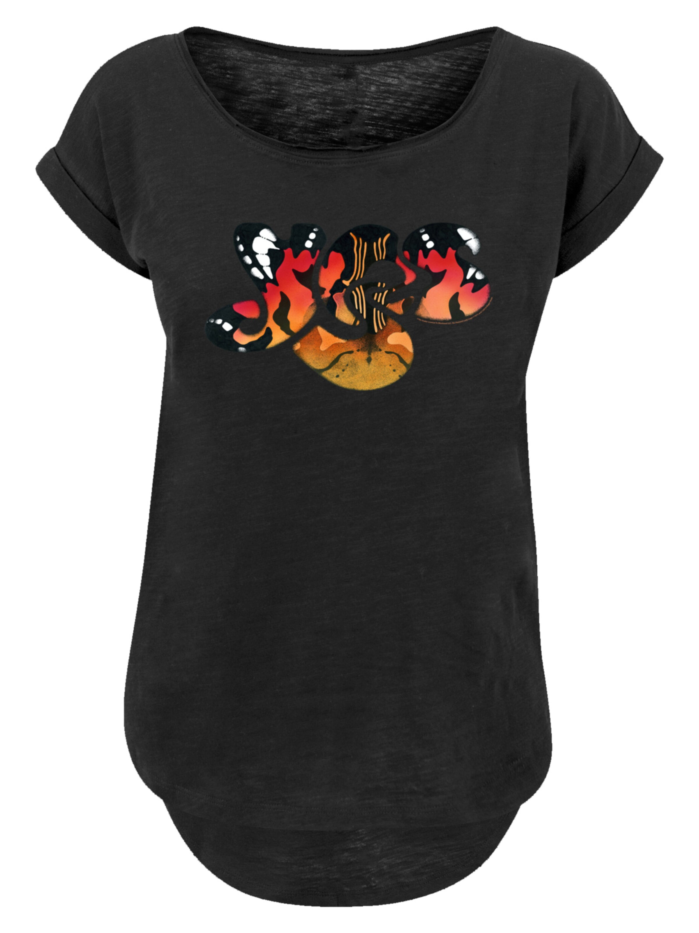 T-shirt 'Yes Ra Logo' F4NT4STIC en noir : devant