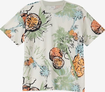T-Shirt s.Oliver en beige : devant