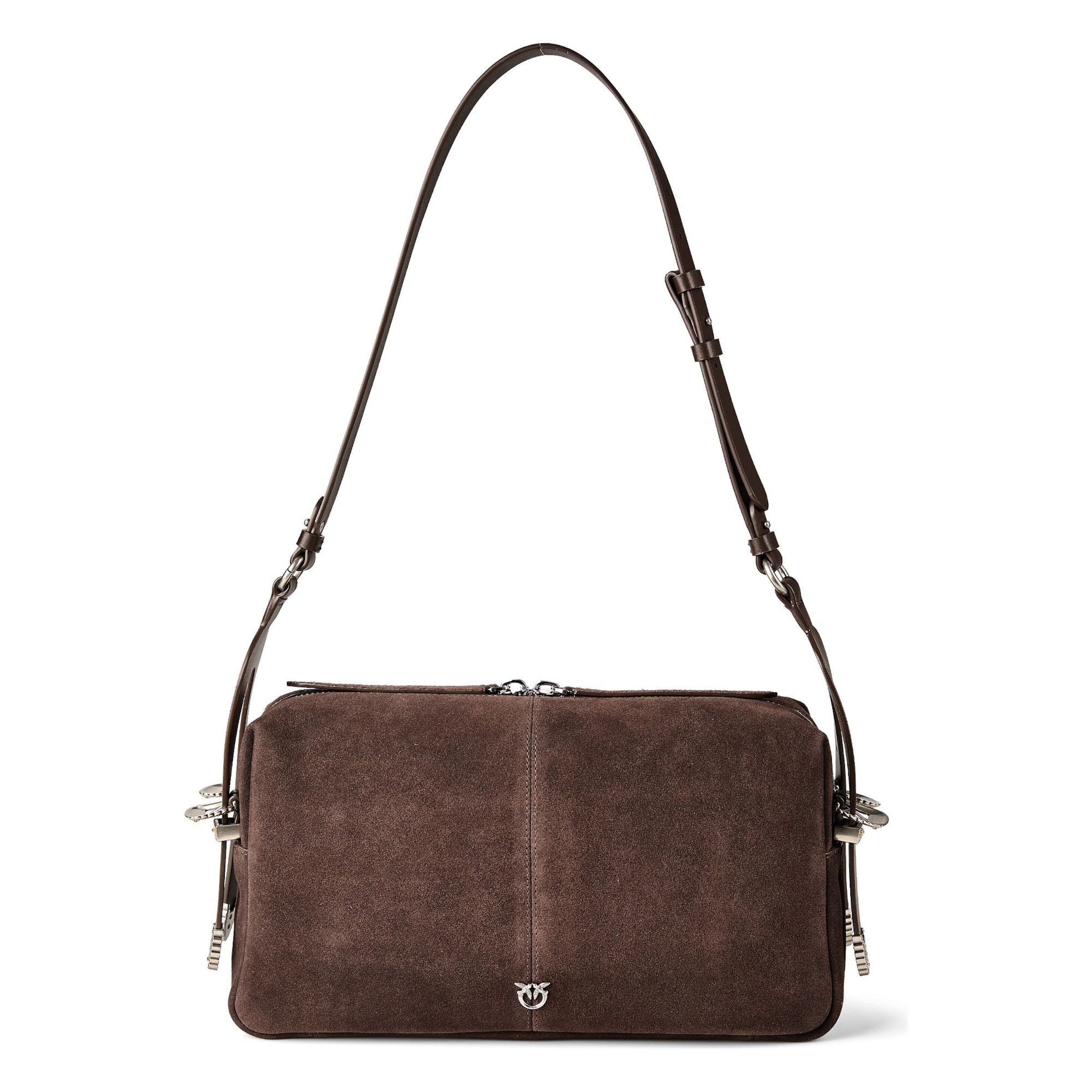 Sac bandoulière '24 Classic ' PINKO en marron : devant