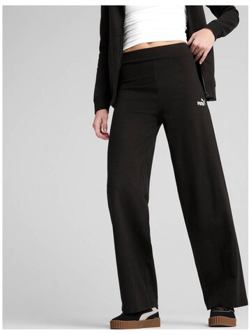 regular Pantaloni sportivi 'Puma Ess Small No. 1 Logo High-waist Straight' di PUMA in nero