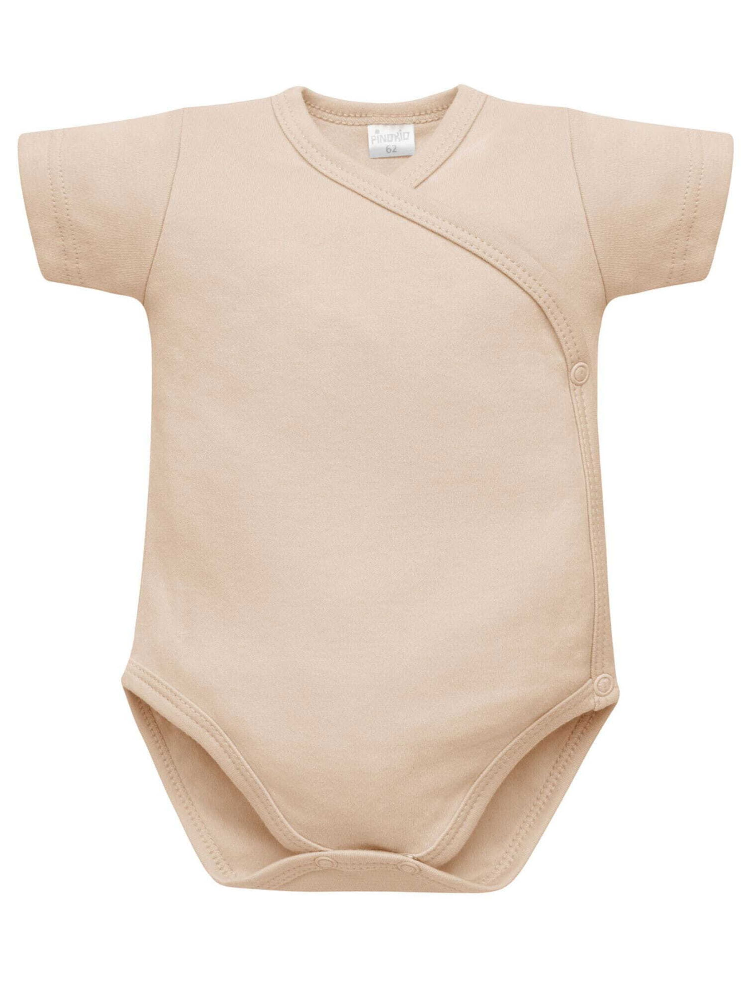 Pinokio Rompertje/body in Beige: voorkant