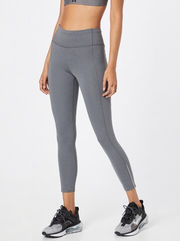 UNDER ARMOUR Skinny Workout Pants 'Fly Fast 3.0' in Grey: front