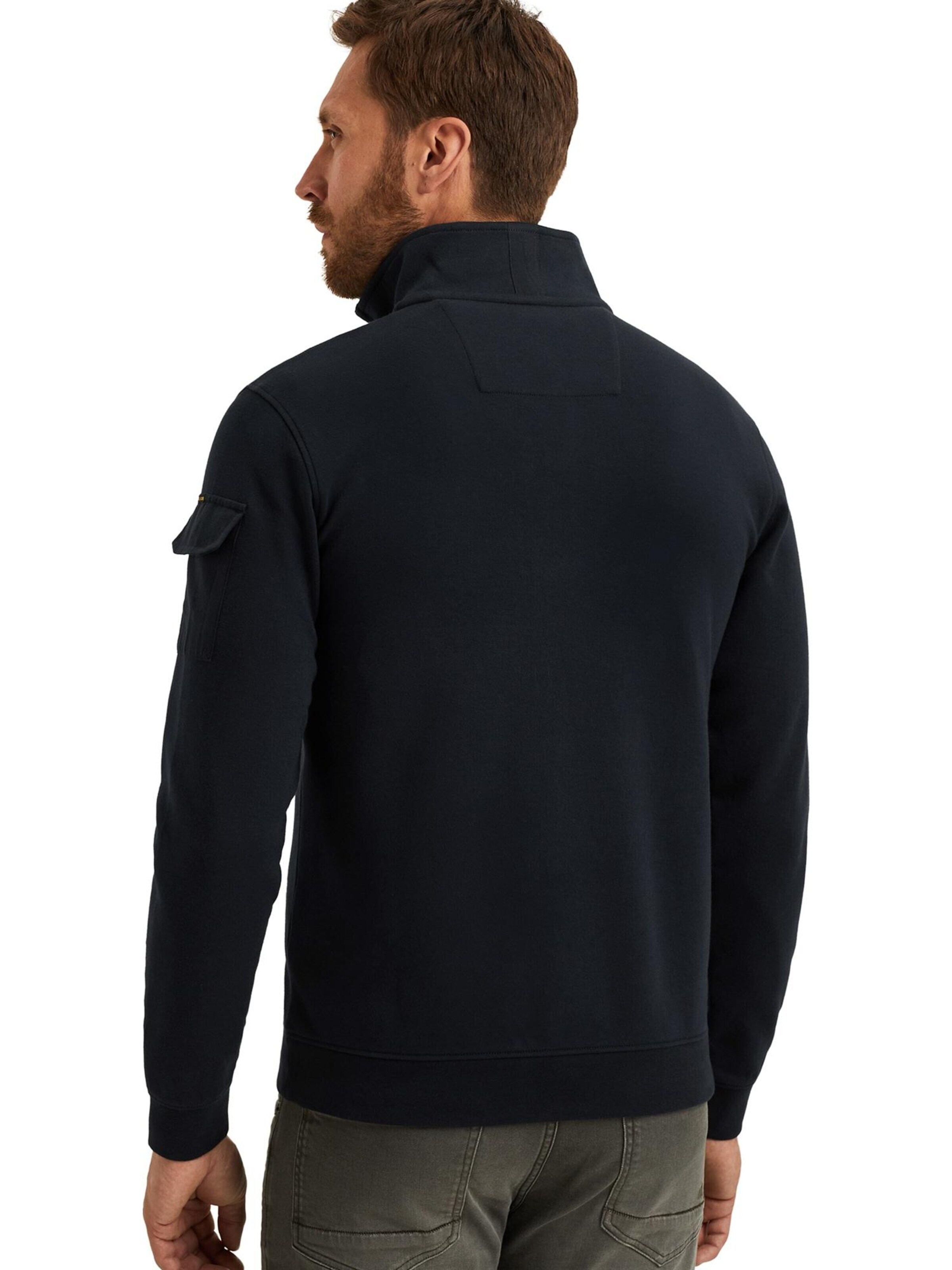 PME Legend Collegepaita 'Pullover with half-zip' värissä sininen