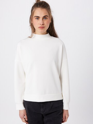 COMMA Loose fit Sweatshirt in White: front