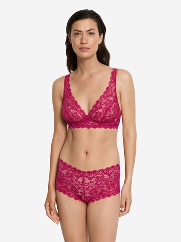 Hanro - Triangular Soutien ' Moments ' em rosa: frente