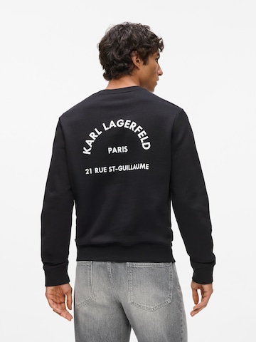 Karl Lagerfeld Sweatshirt 'Rue St-Guillaume' in Schwarz: Vorderseite