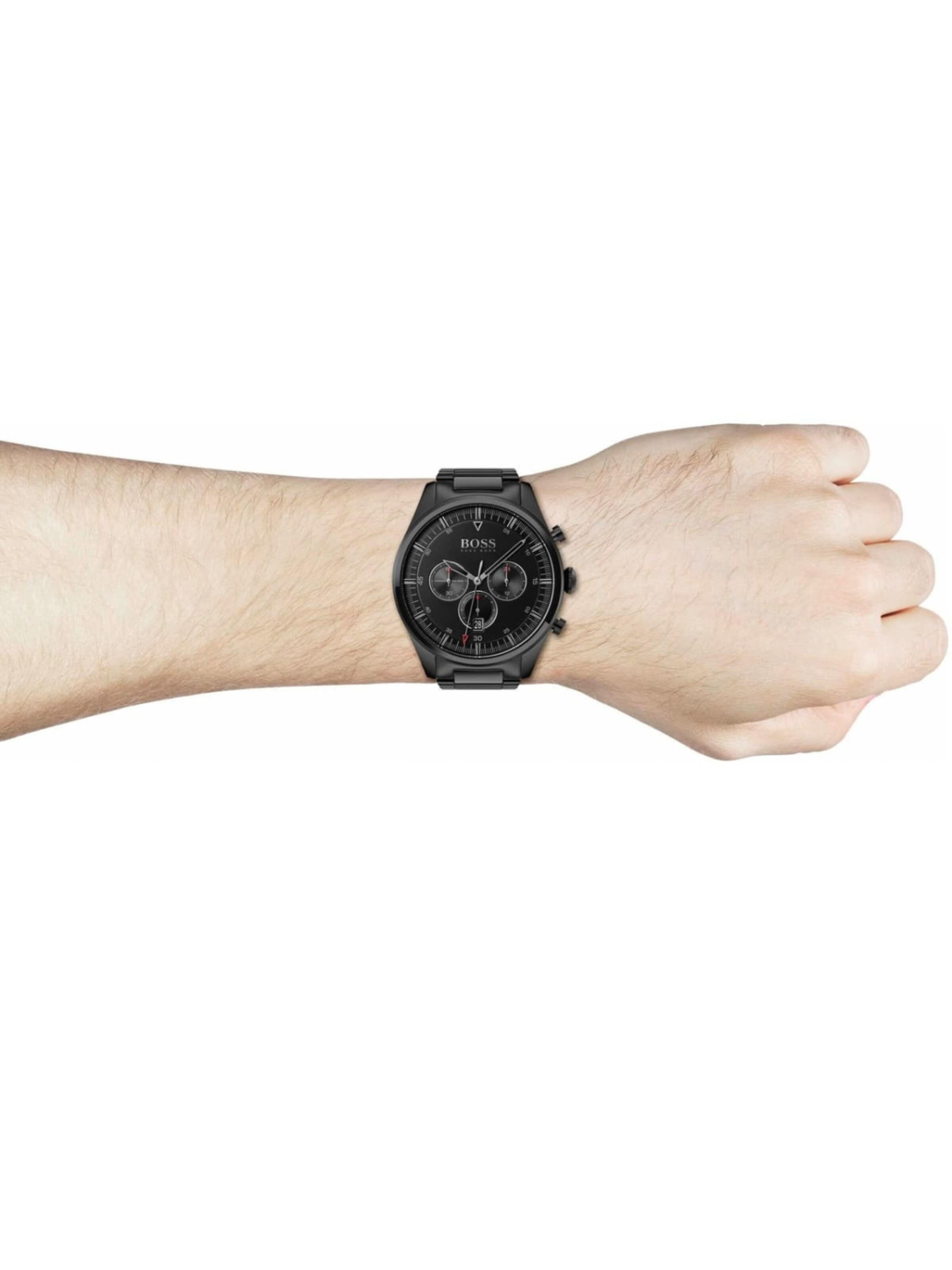 HUGO BOSS - Reloj analógico 'Montre Homme Hugo Boss Pioneer Chronograph 1513714' en negro
