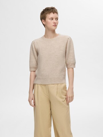 SELECTED FEMME Pullover 'SLFLULU' in Beige