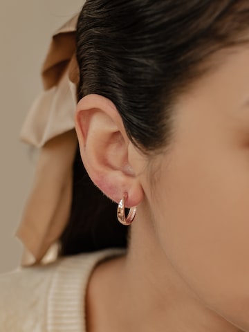 Hey Happiness Ohrringe 'Bold Dome' in Gold: Vorderseite