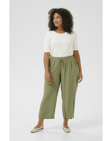 KAFFE CURVE Loosefit Broek 'Mille' in Groen