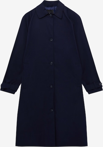 Pull&Bear Between-Seasons Coat in Blue: front