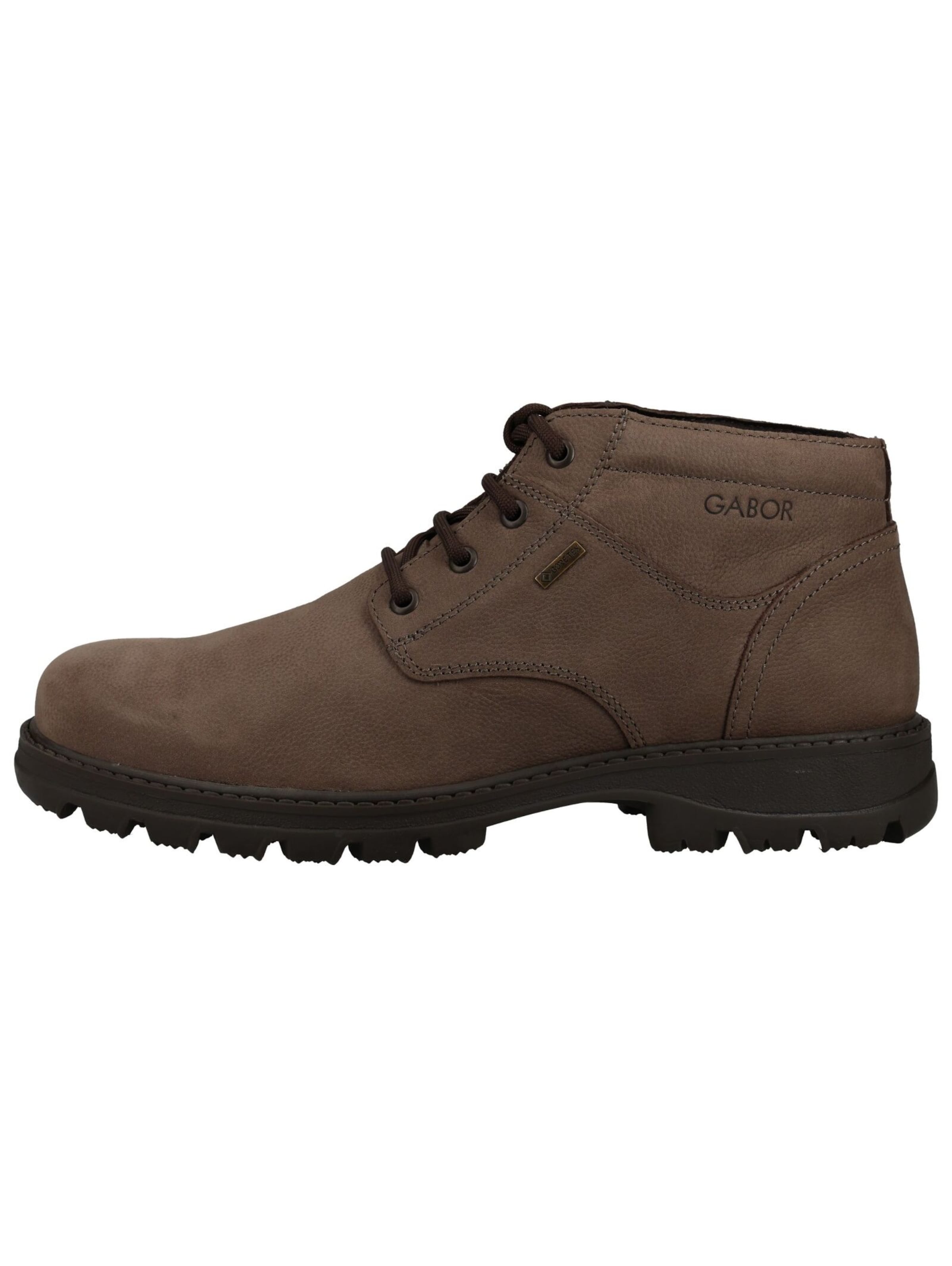 GABOR Lace-up boots in Brown: side